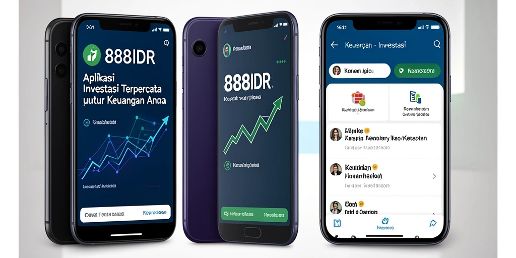 Tampilan antarmuka aplikasi 888IDR yang intuitif untuk investasi.