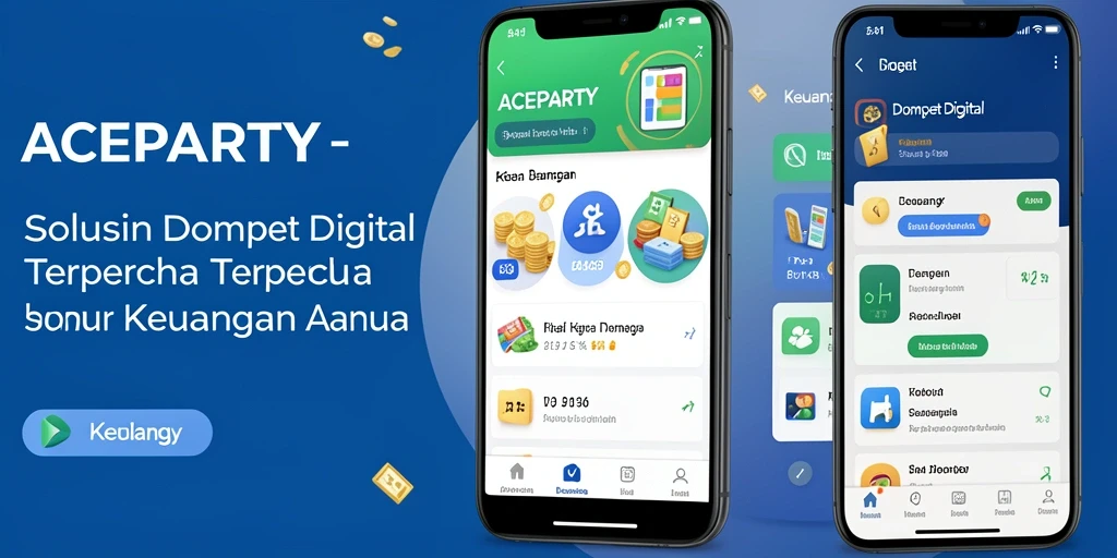 Antarmuka pengguna ACEPARTY yang sederhana dan fungsional.
