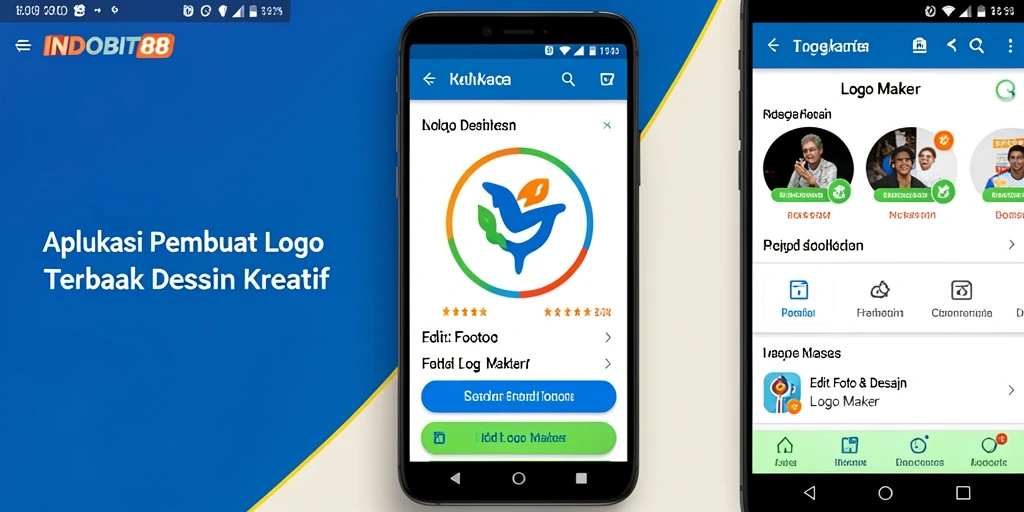 Antarmuka pengguna INDOBIT88 yang intuitif untuk pembuatan logo.
