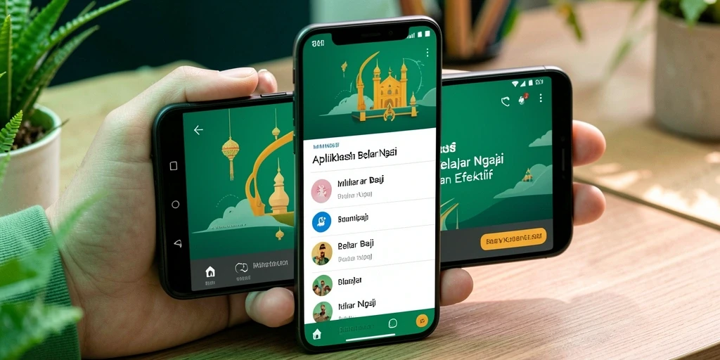 Antarmuka MIMINBET yang ramah pengguna untuk belajar ngaji.