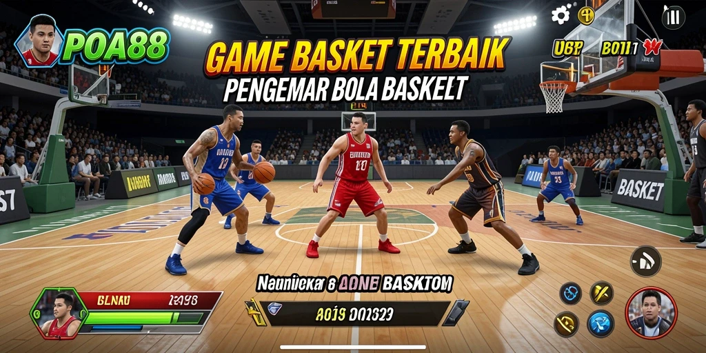 Tampilan antarmuka POA88 yang menarik dengan grafis Basket yang modern.